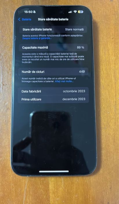 Vand iphone 15 pro max 256 GB