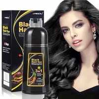 Black Hair sochlar uchun qora- baqlajon rangli shampun