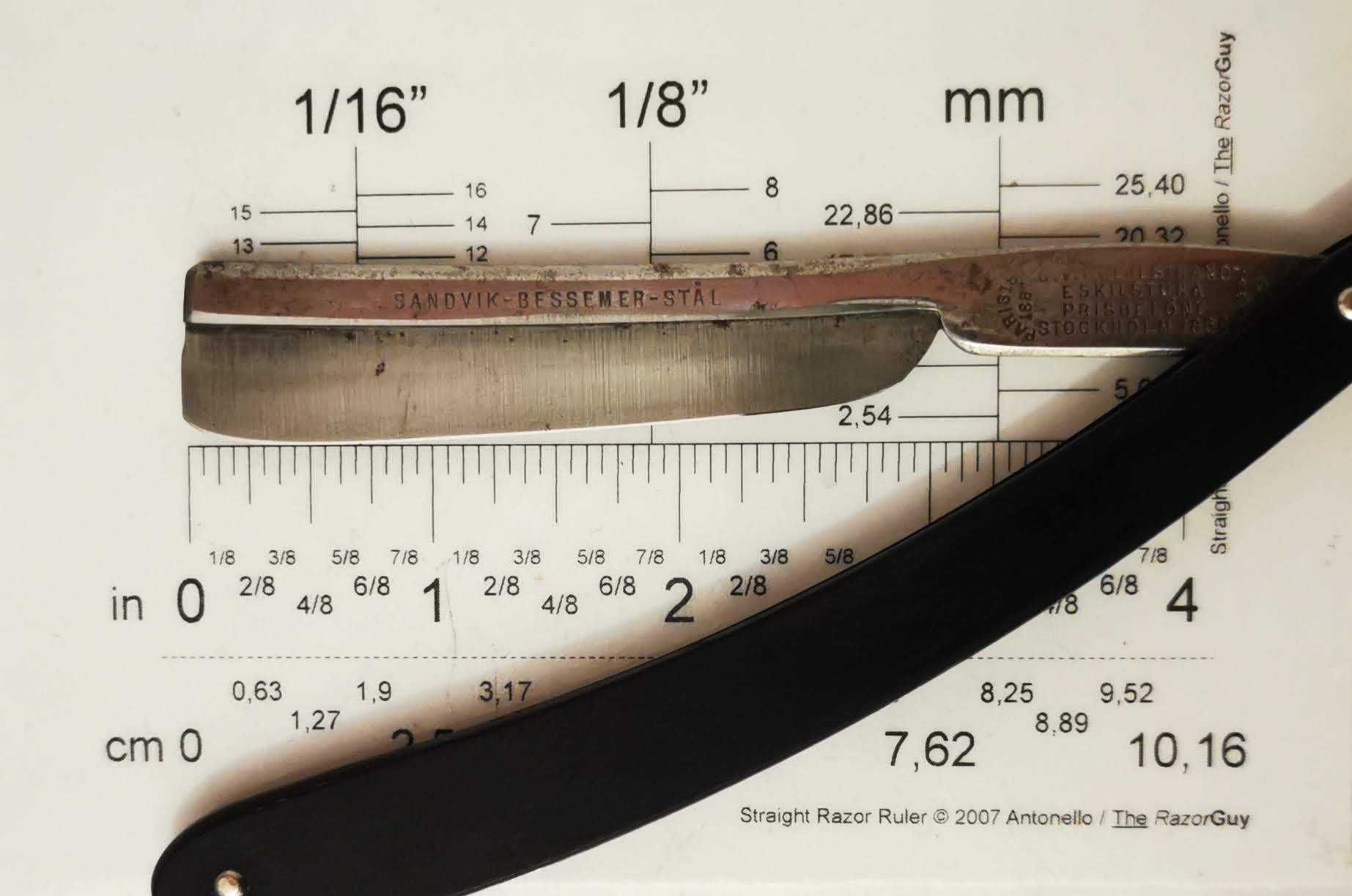 Brici suedez C.V.Heljestrand - frameback, 6/8 - shave ready