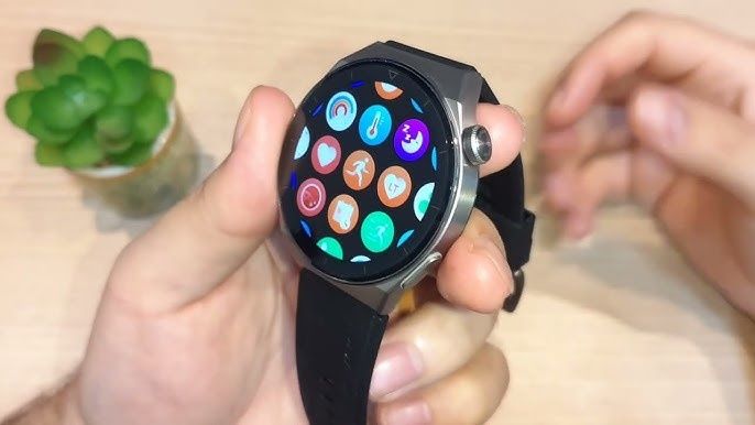 Smartwatch Huawei GT3 PRO Titanium, curea neagră, garanție