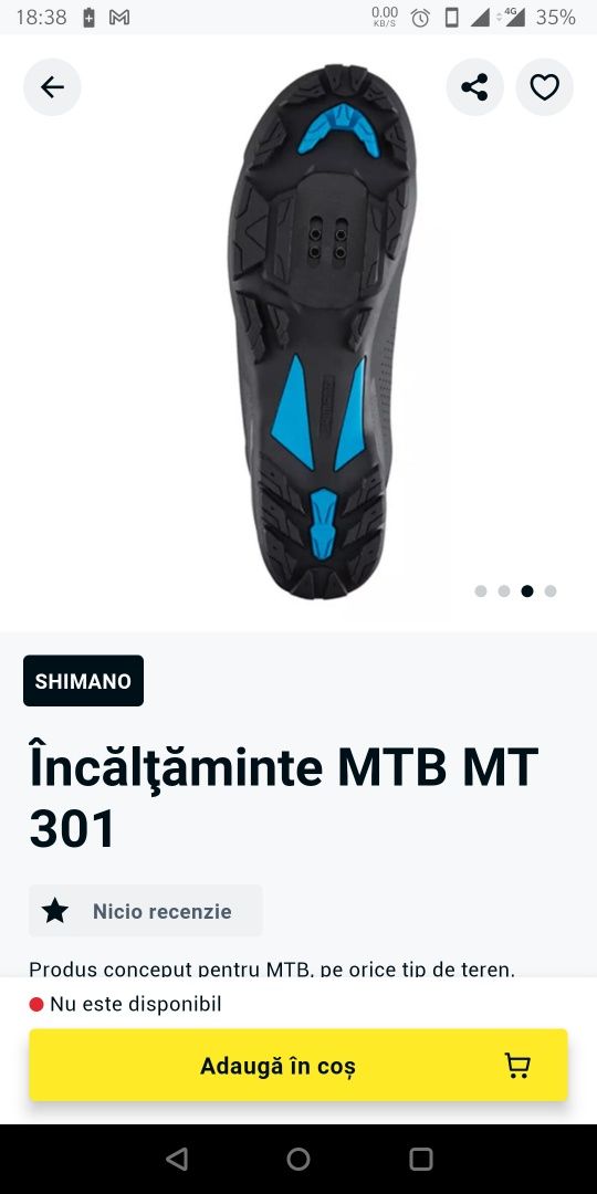 Pantofi shimano MTB spd noi