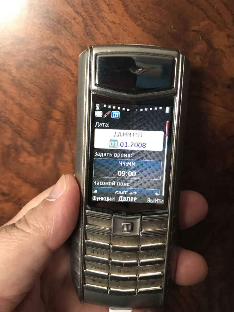 Vertu ti-acent в рабочем состояний