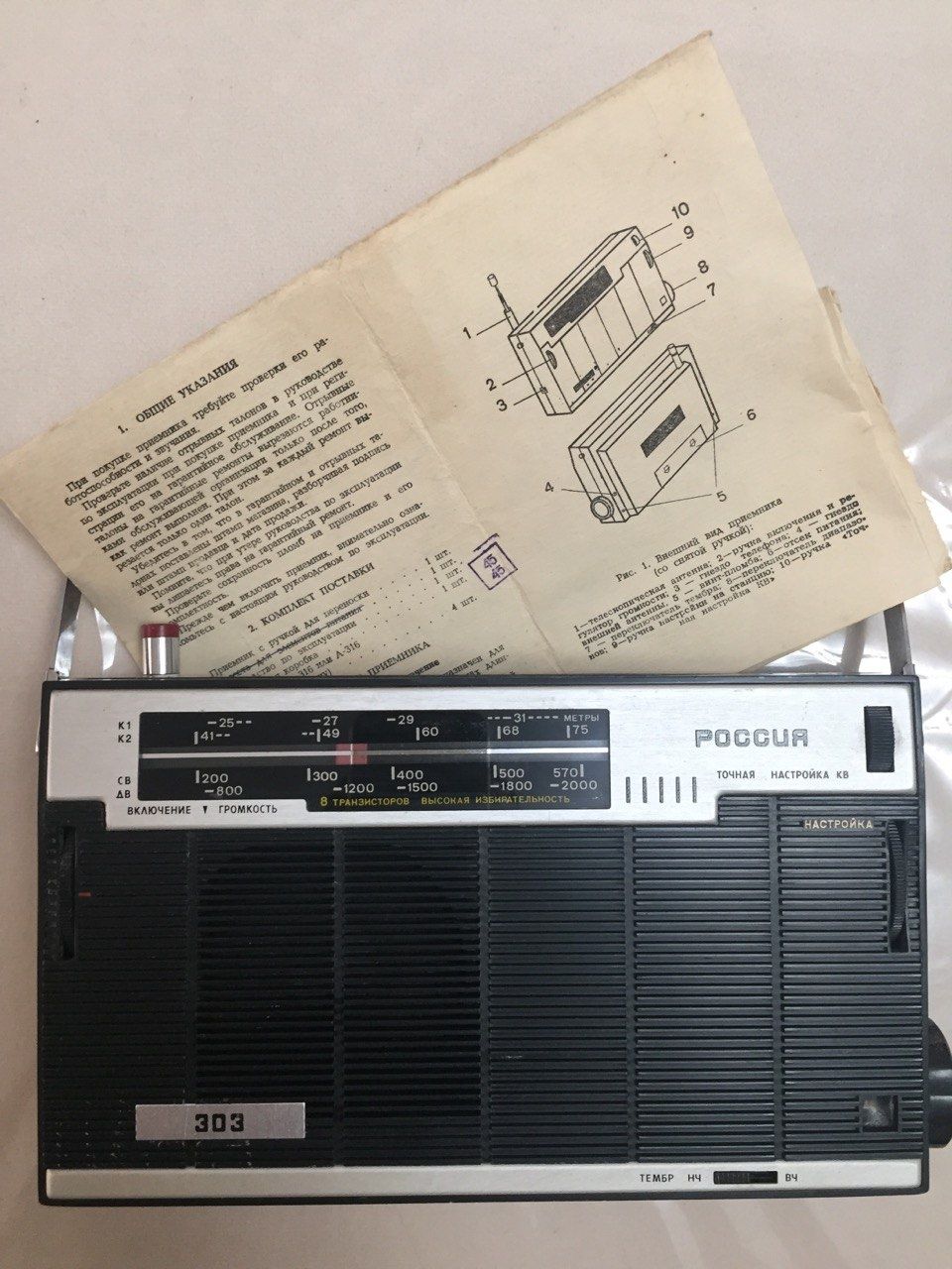 Радио РОССИЯ 303  СССР