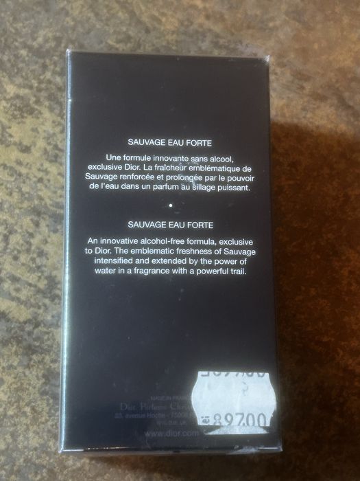 Vand Parfum Sauvage Dior Eau Forte Sigilat