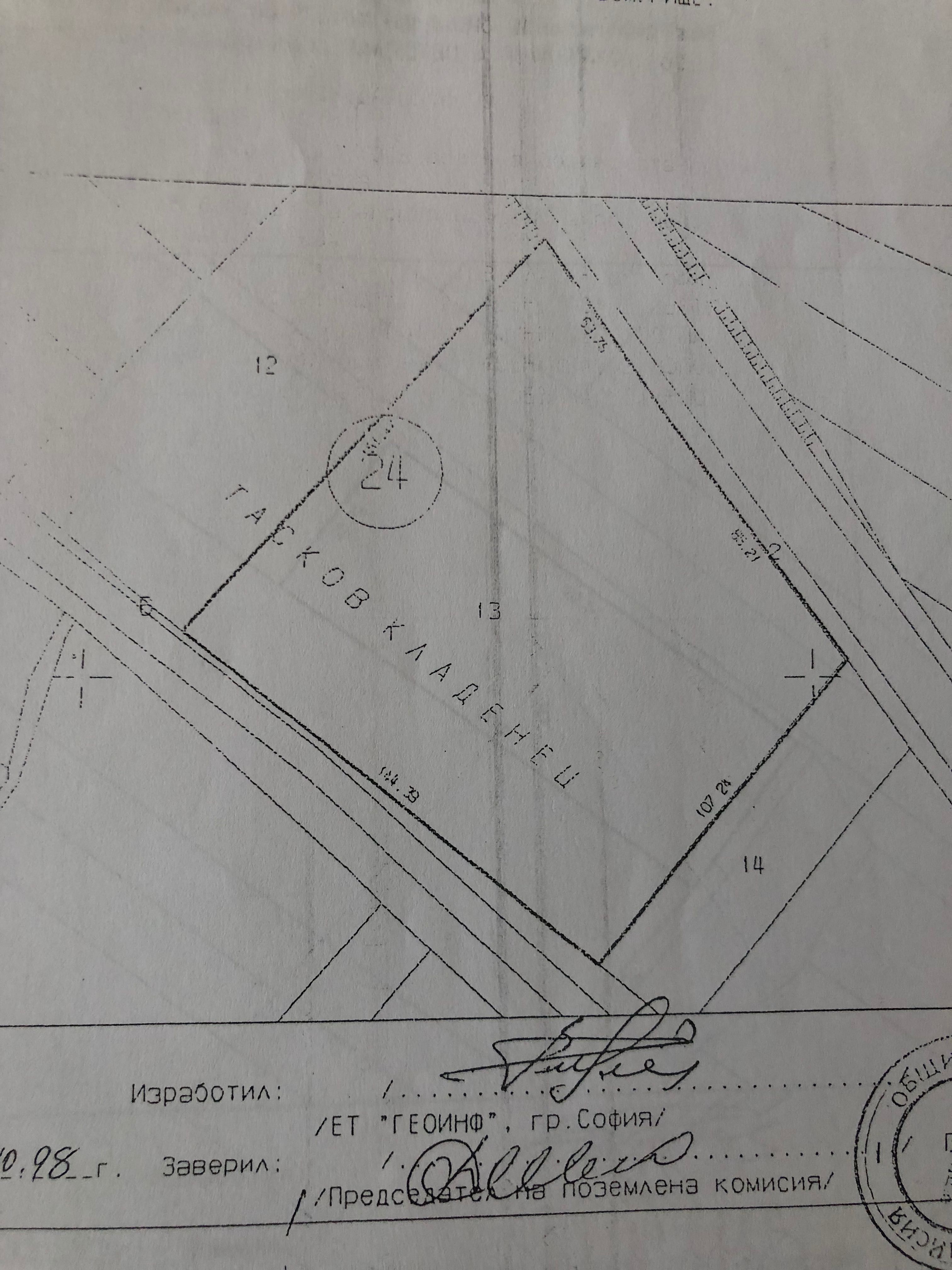 Продажба на парцели зем. земя с.Храбърско на 20 км. от  гр.София