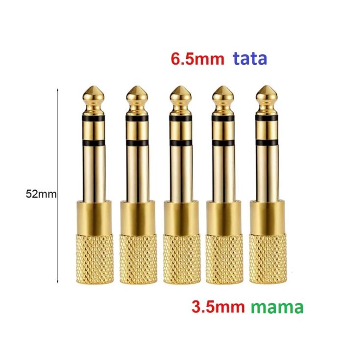 Adaptor mufa jack de 6,35 mm la jack de 3,5 mm Adaptor căști microfon