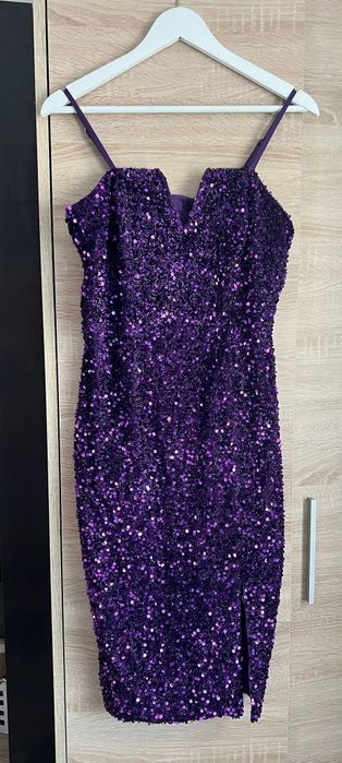 Rochie mov paiete- mărime M