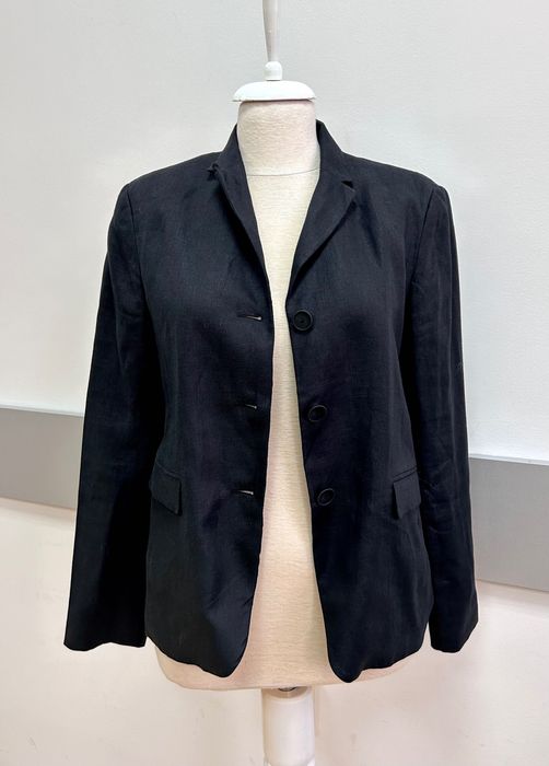 Massimo Dutti ленено страхотно черно сако актуален модел