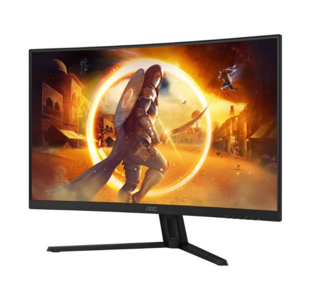Нов извит монитор AOC 31.5 инча QHD 180Hz