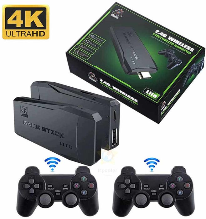 Game stick lite, Новый гейм стик 4К, Приставка с джойстиками беспровод