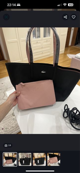 продаю абсолютно новую двухстороннюю сумку lacoste,косметичка вподарок