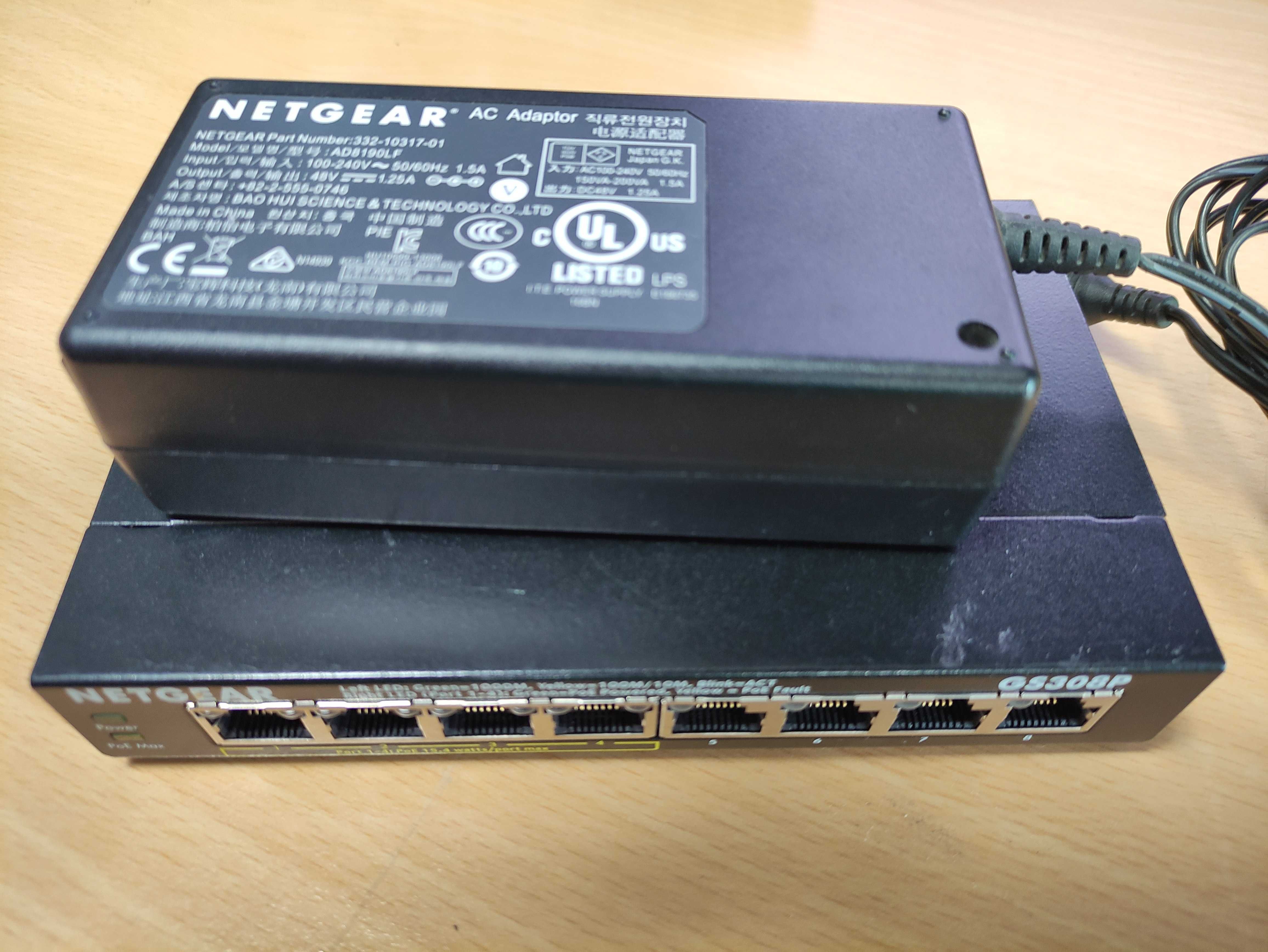 1000mbit PoE суичове 4-8 порта NETGEAR, gigabit