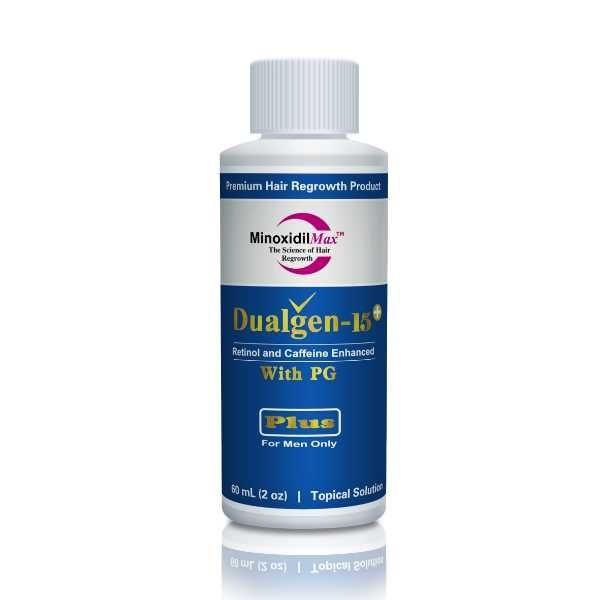 Minoxidil Dualgen 15% CU PG Plus, 1 Luna Tratament Scalp , 60 ml