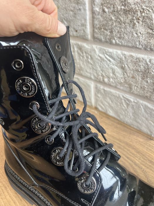 Боти Eva Minge черни лак