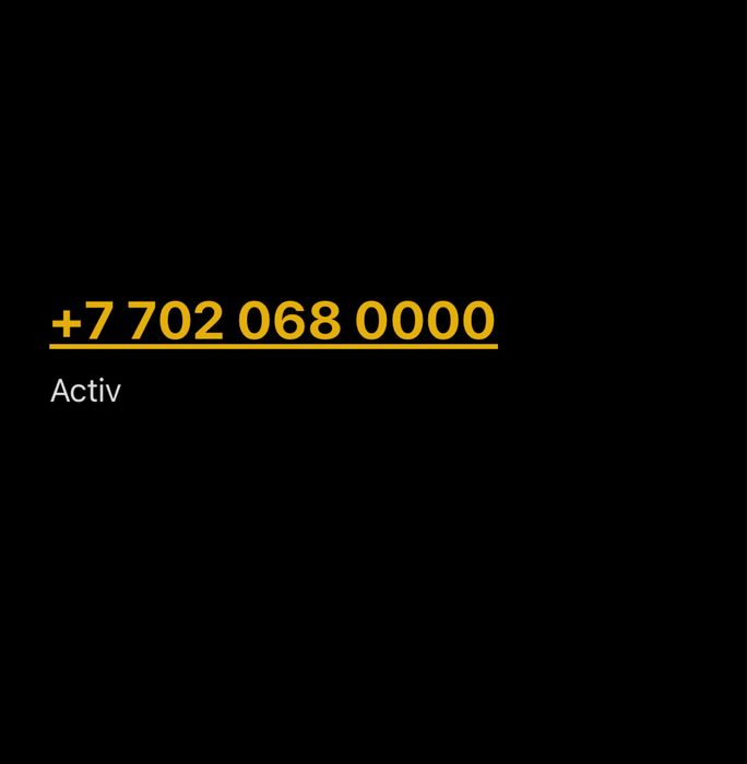 Activ vip sim vip номер