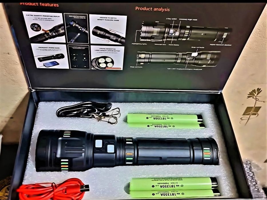 Мощный фонарь прожектор новинка