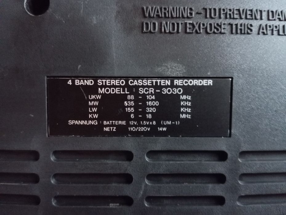 Radiocasetofon Lehnert SCR-3030