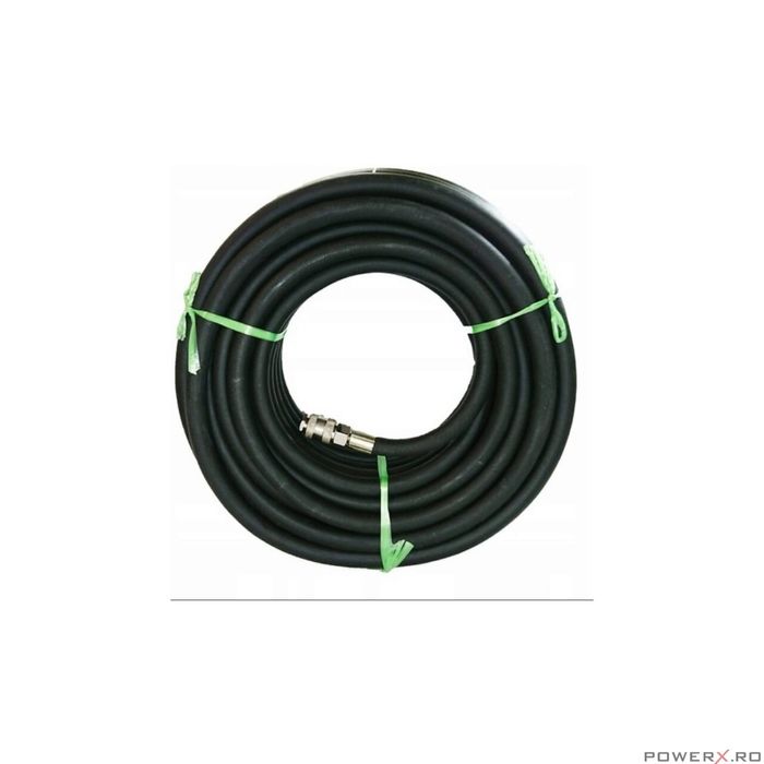 Furtun Aer Comprimat 10m pentru Compresor 10m 10 x 17mm 20 bari Silver