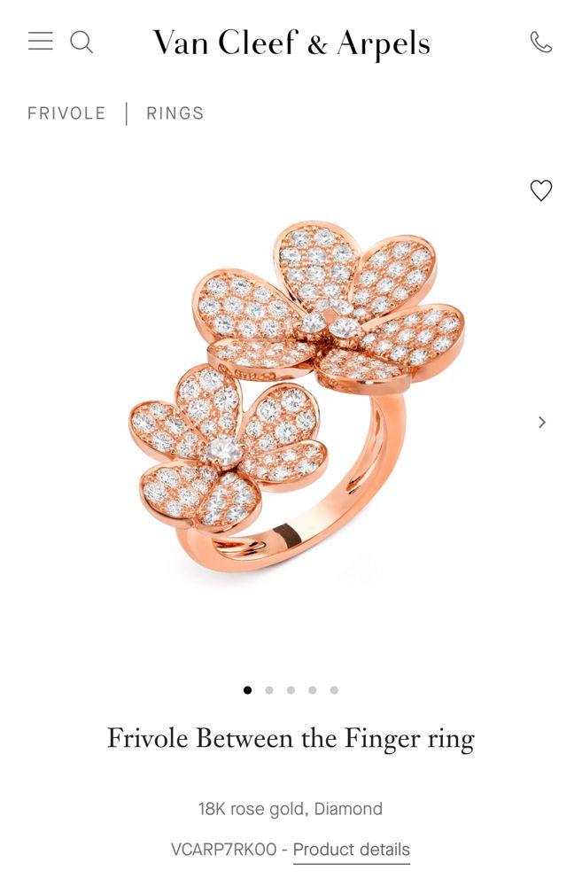 Позлатени пръстени  “Van Cleef & Arpels” 750/18k