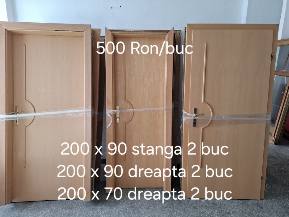 Usi interior lemn laminat 6 buc +toc