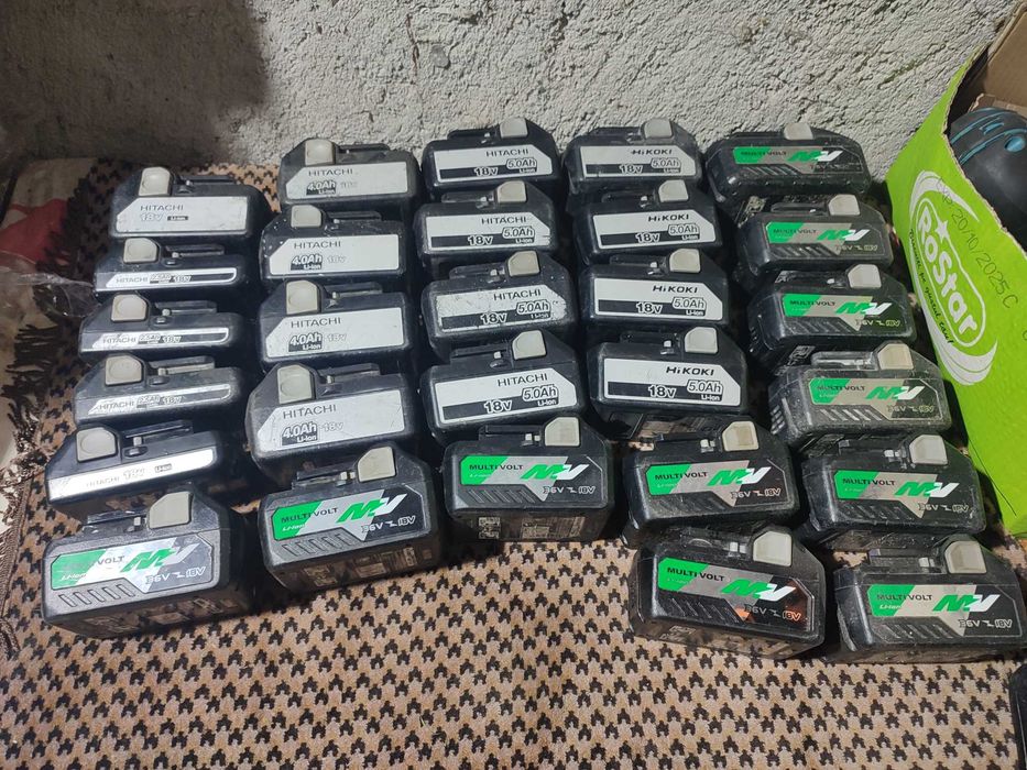 HITACHI HIKOKI 18V 2.5Ah 4.0Ah 5.0Ah 8.0Ah Multivolt 36V baterie sursa