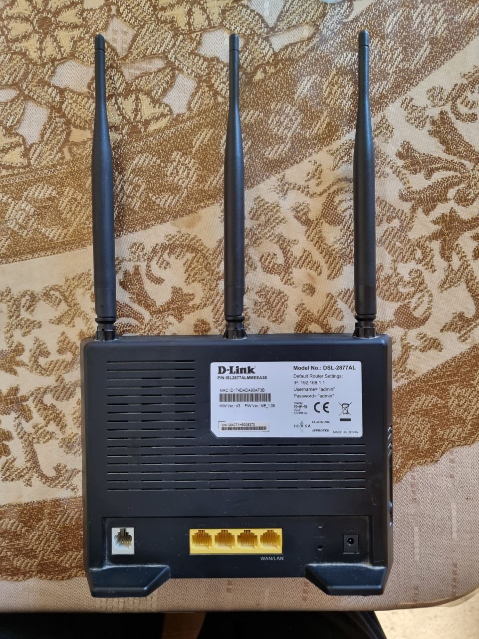 Ротер, Роутер wifi учун. Янгидай