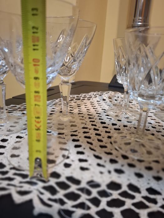 Кристални чаши  със столче