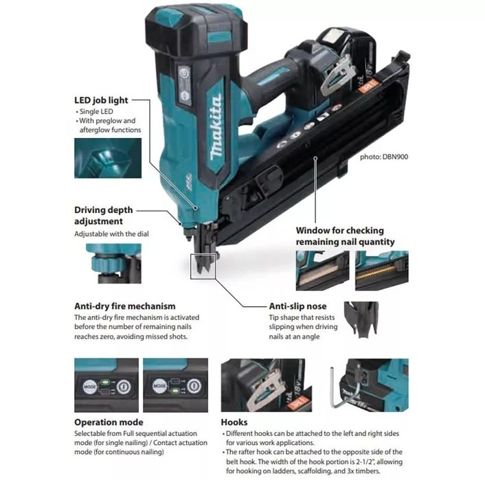 Makita DBN900ZK 18v LXT
