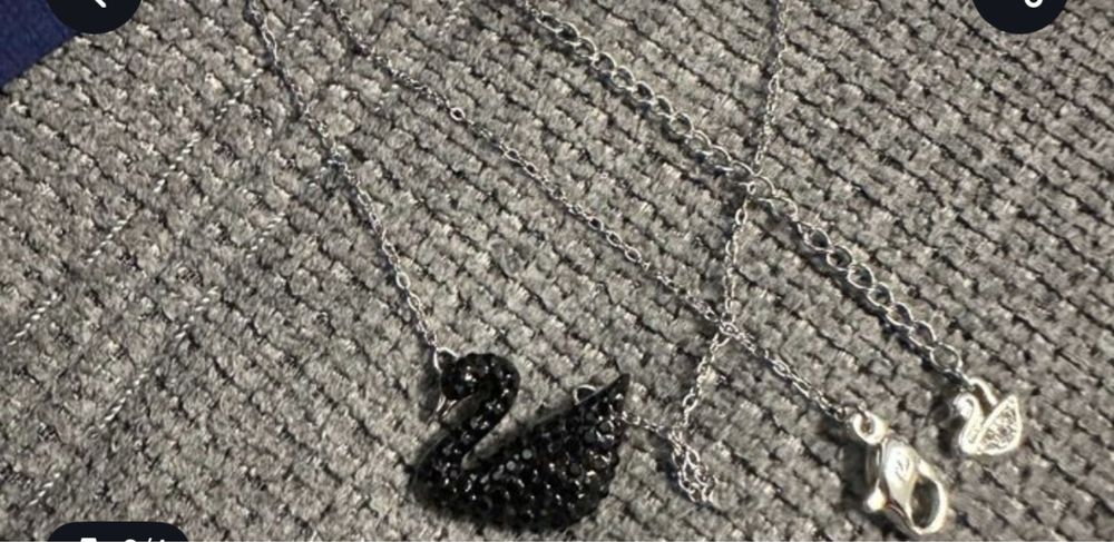 Гердан лебед swarovski
