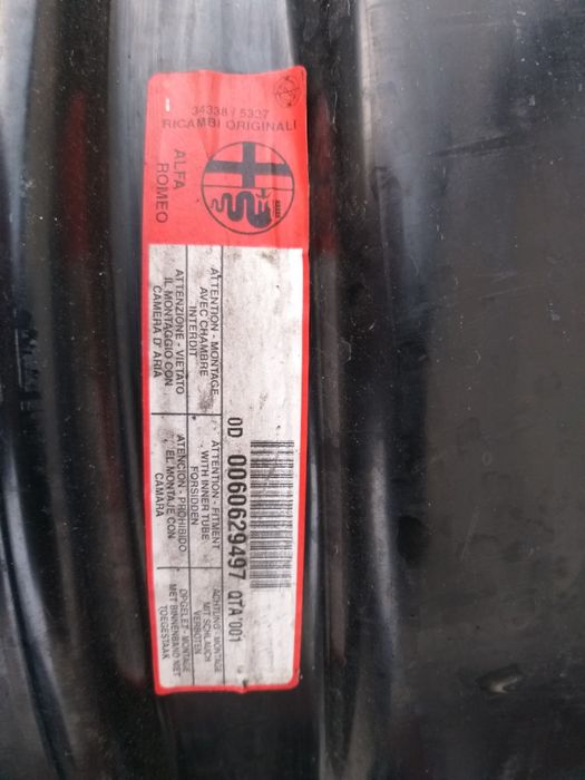 Jante tablă cu 5 găuri  6-1/2J X 16 Fiat, Alfa Romeo, Lancia