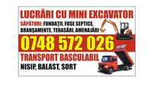 Executam diferite lucrari excavator/transport 8x4