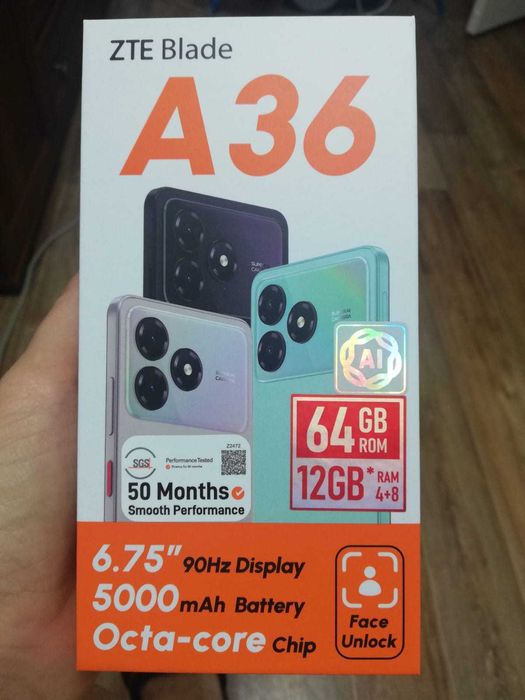 НОВЫЙ смартфон ZTE Blade A36
