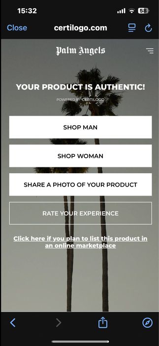 Vand tricou Palm Angels