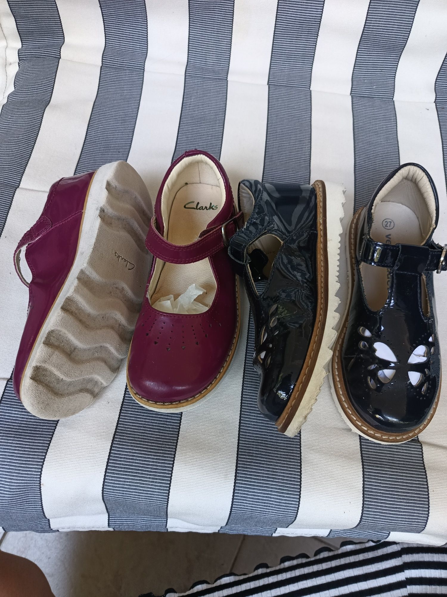 Детски обувки" Clarks" 27 1/2  и "Vertbaudet" 27 размер