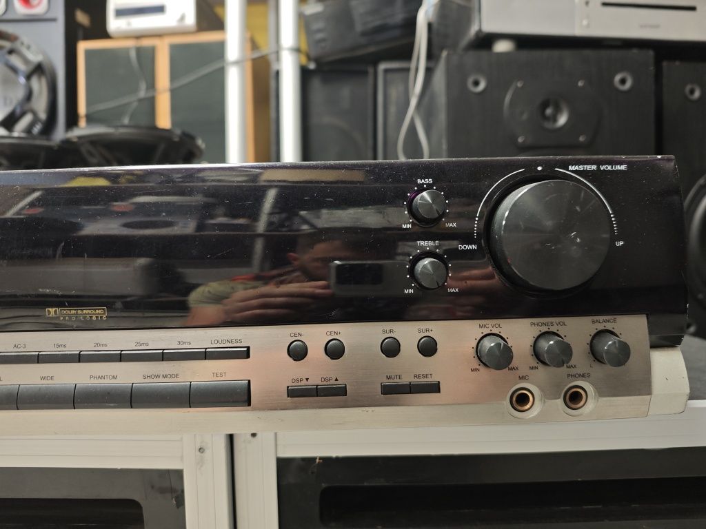5.1 канален КАРАОКЕ ресивър CAT CS 900+2бр колони Coral CX-77