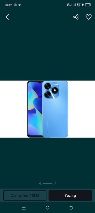 Tecno spark KI5q 8/128     1.900.mn