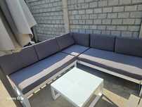 Set mobilier gradinacoltar 5 locuri + masuta, perne incluse