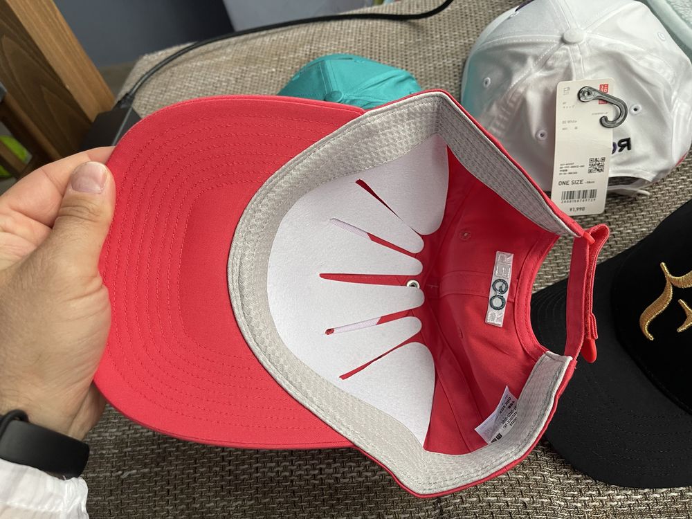 5бр Шапка Uniqlo Roger Federer RF Tennis Court Nike Jordan Nadal Novak