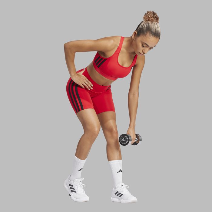 Pantalon scurt fitness Adidas Roșu Damă - produs resigilat Decathlon