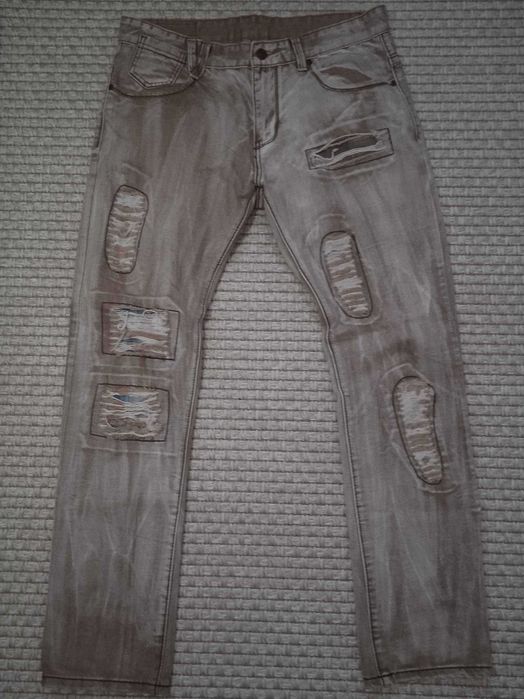 Мъжки patch work streetwear дънки