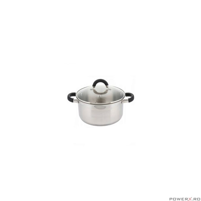 Oala din inox cu capac,fund termic multistrat, 1.5litri, 16cm,