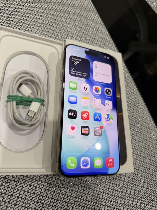 Iphone 16 Pro Max desert titanium stare impecabila