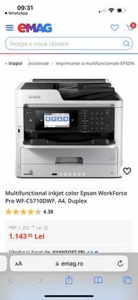 Imprimanta epson work force pro wf-c5710 dwf