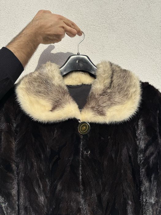 Haina de blana naturala din nurca, palton