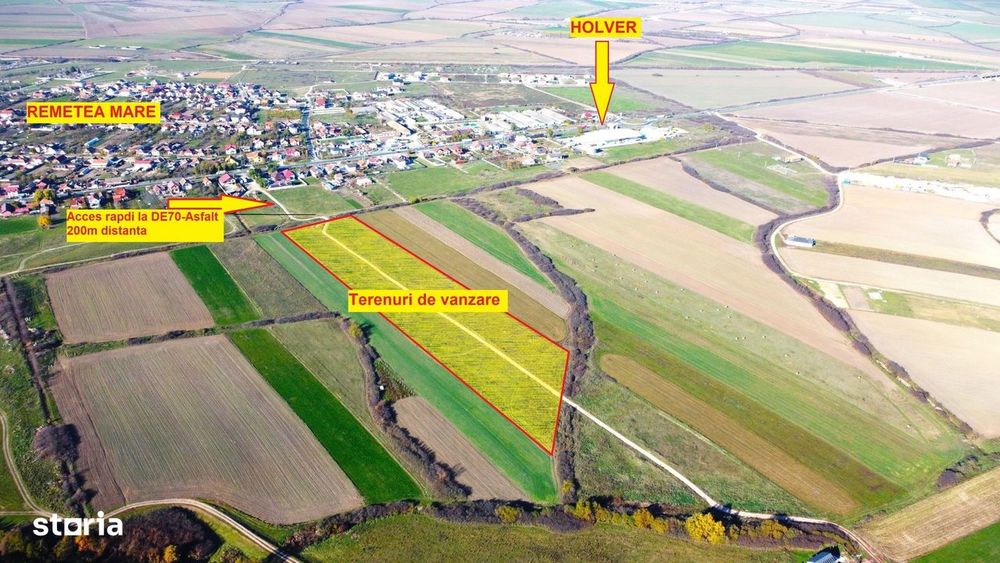 Terenuri Remetea Mare, cu toate utilitatile garantate - 69euro/mp+TVA