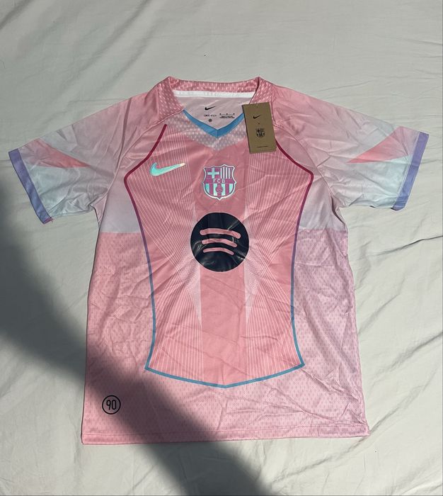 Tricou de fotbal cu Barcelona roz