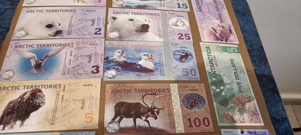 Set 20 de bancnote dolari antartica