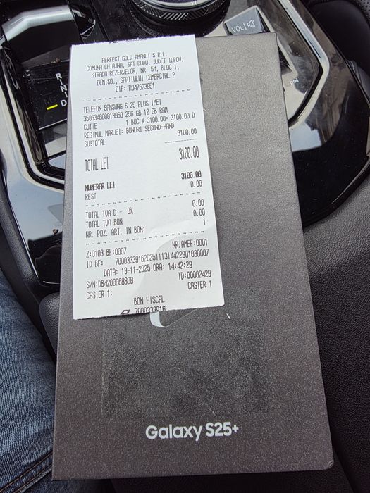 Samsung s25 Plus 5G Icyblue 256Gb NOU Sigilat Acte 2 ANI GARANȚIE