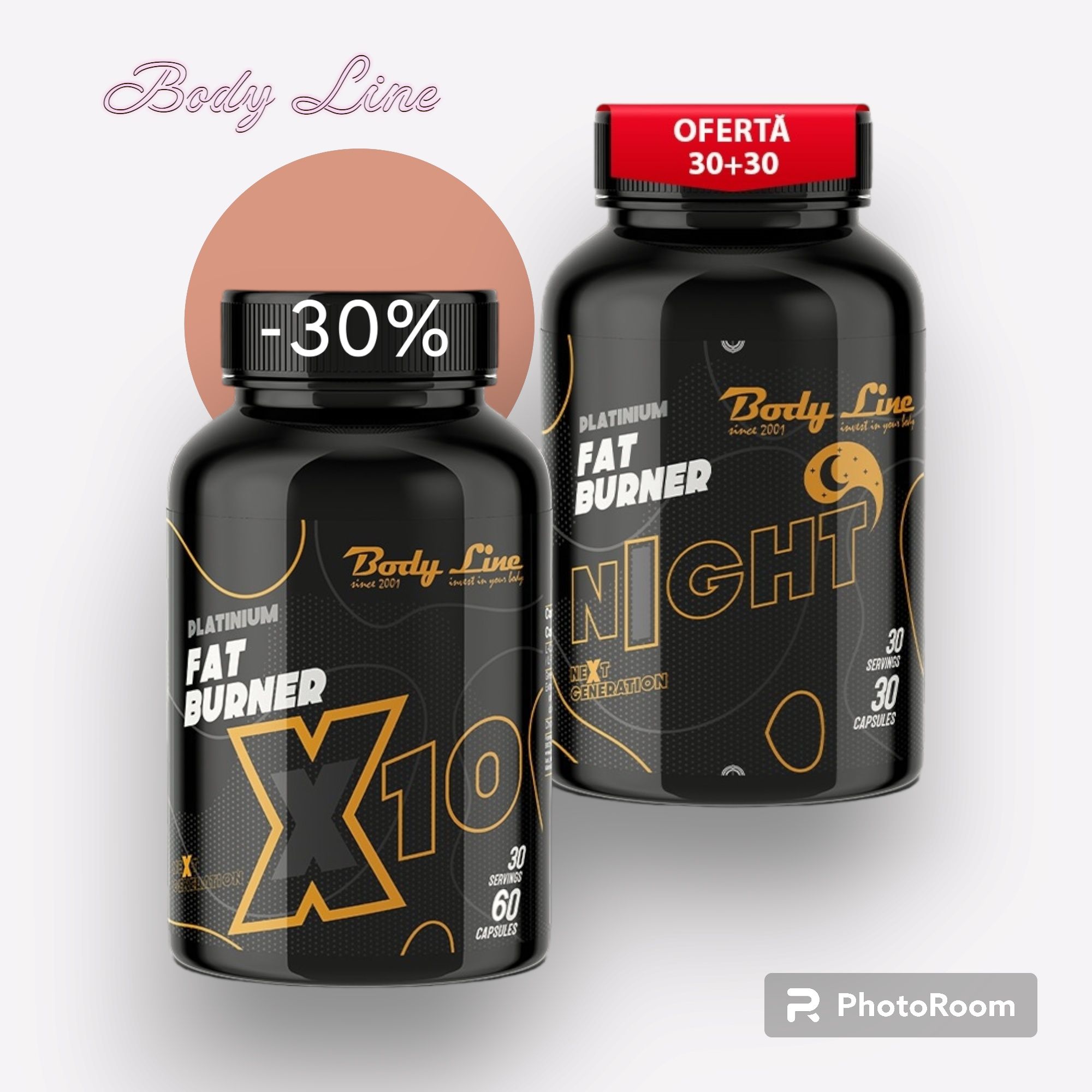 Pastile de slabit Fat Burner X10 - Body Line. Arzator de grasimi Slim.