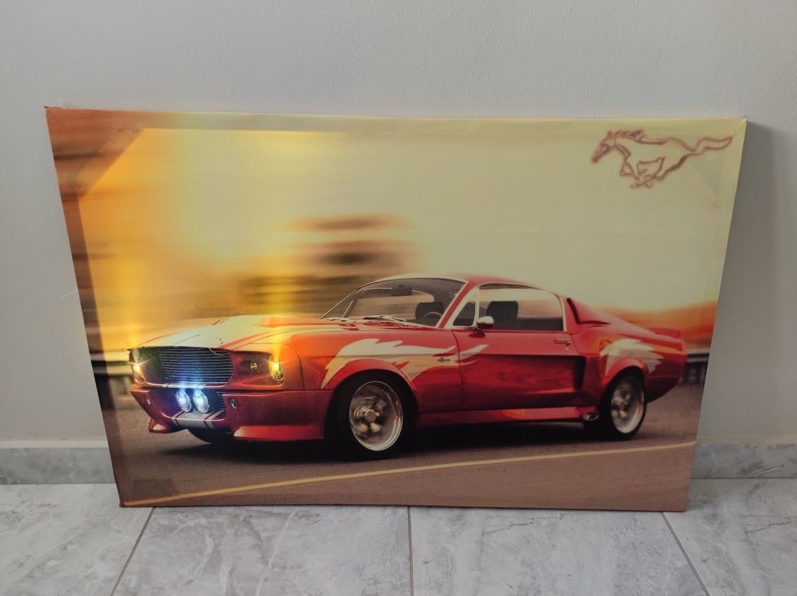 Светеща картина с Led осветление - Ford Mustang Shelby GT 500